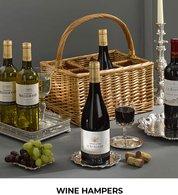 browse our wine hamper gifts with free delivery